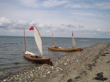 Preparing to cross the Nissum Bredning on the Limfjord