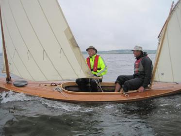 Nick and John crossing Nibe Breding, Limfjord