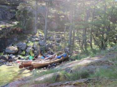 First night camping near Fango, Baltic islands