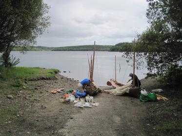 At the start on the island of Eonish in Loch Oughter, River Erne