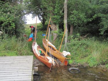 Final campsite at the Western end of the broad Loch , River Erne